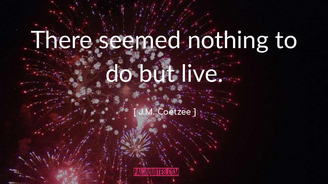 Live In The Moment quotes by J.M. Coetzee