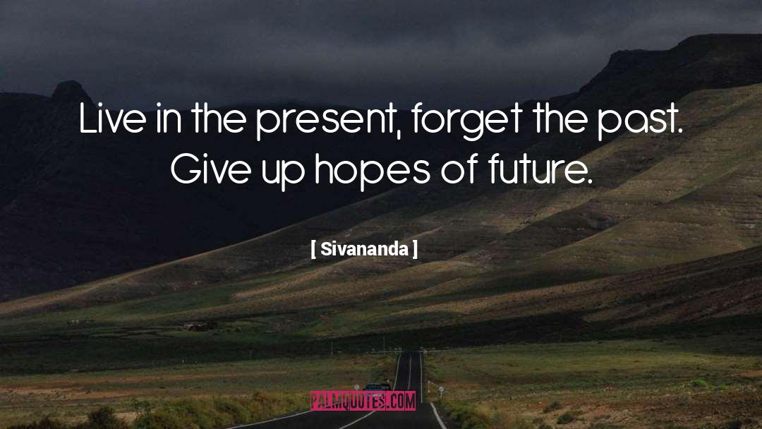 Live In The Present quotes by Sivananda