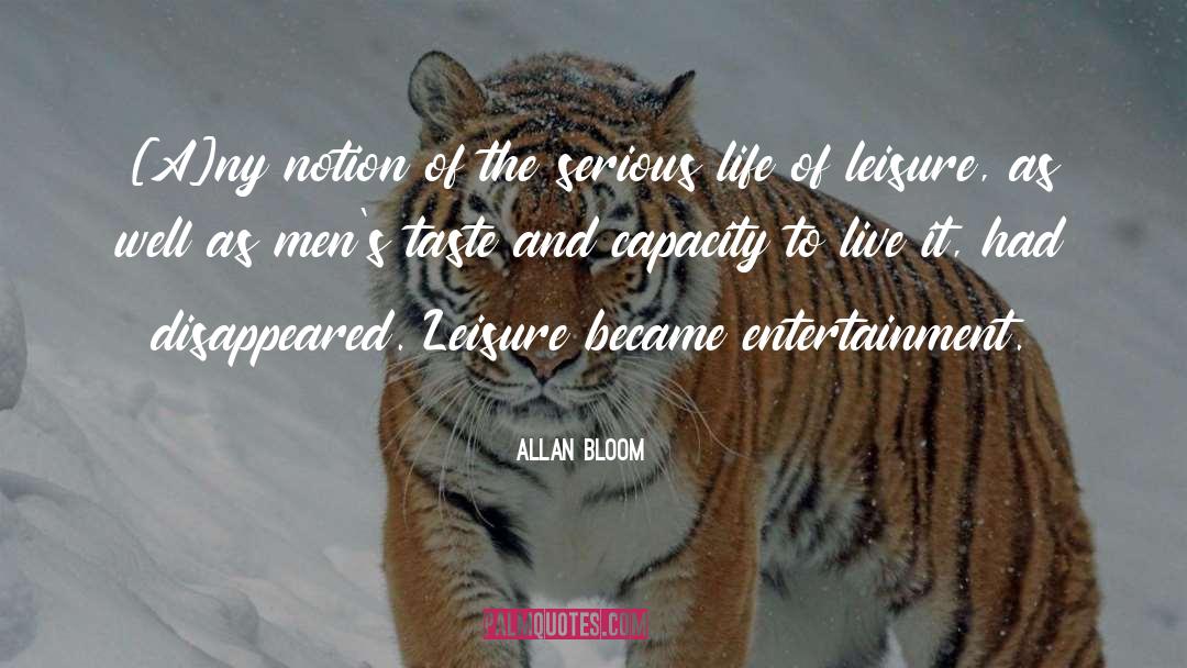 Live It quotes by Allan Bloom