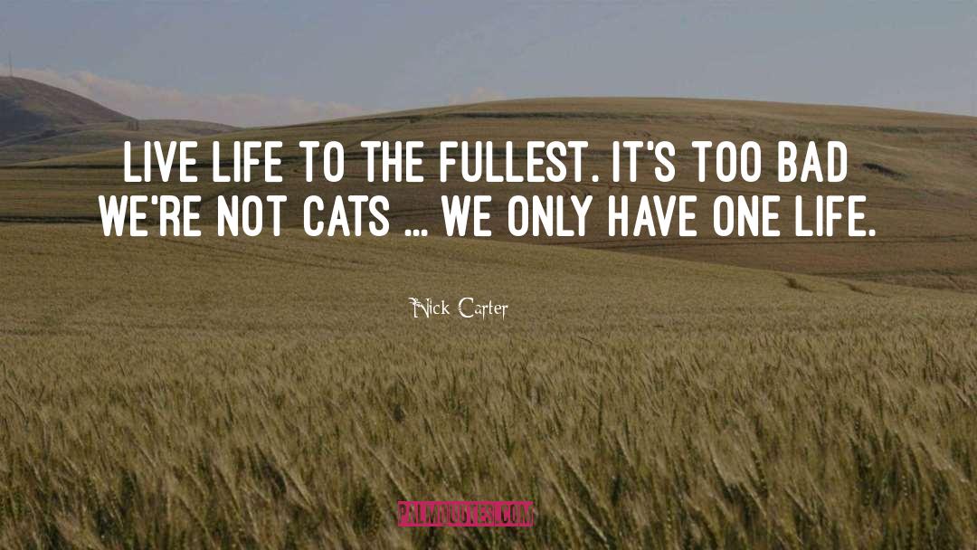 Live Life To The Fullest quotes by Nick Carter