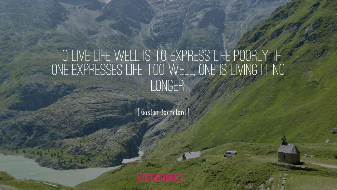 Live Life Well quotes by Gaston Bachelard