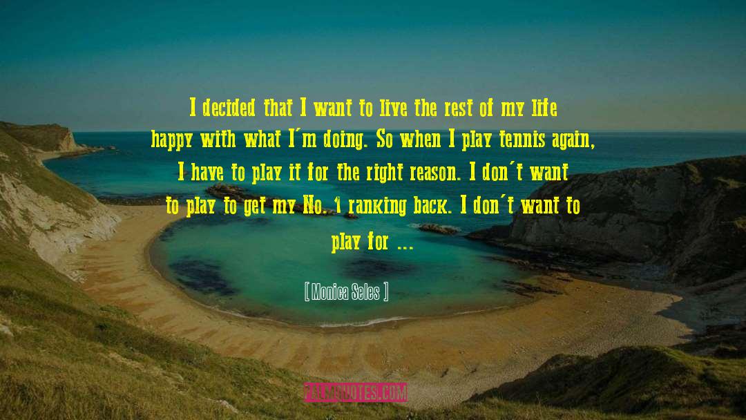 Live Life With God quotes by Monica Seles
