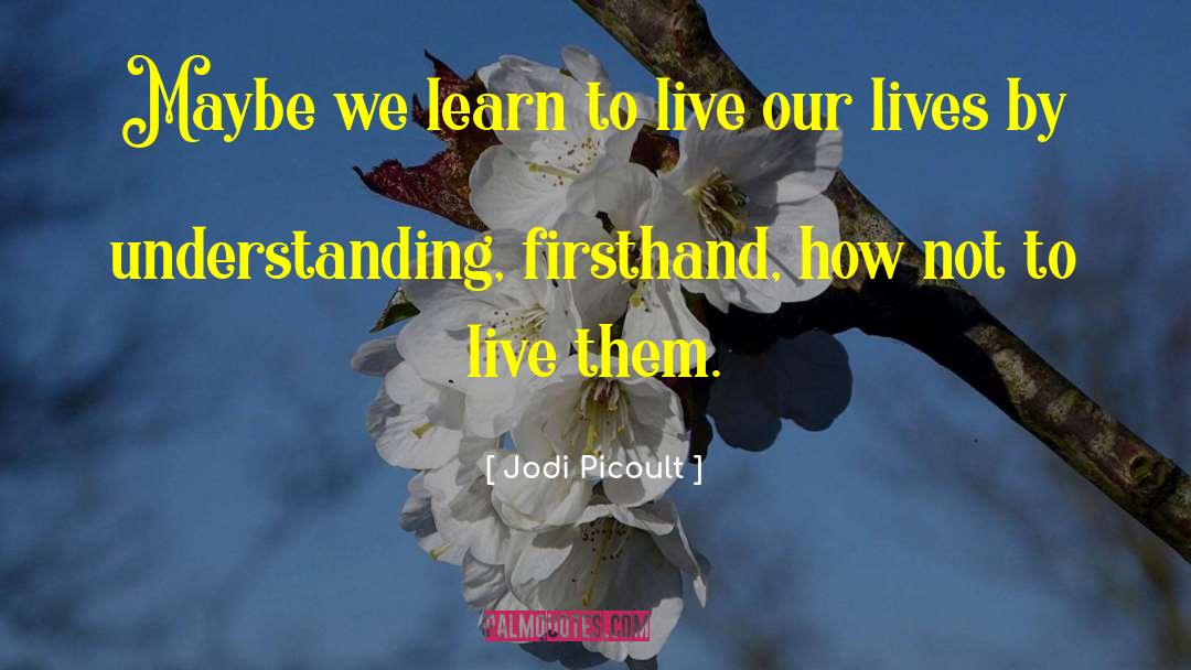 Live Our Lives quotes by Jodi Picoult