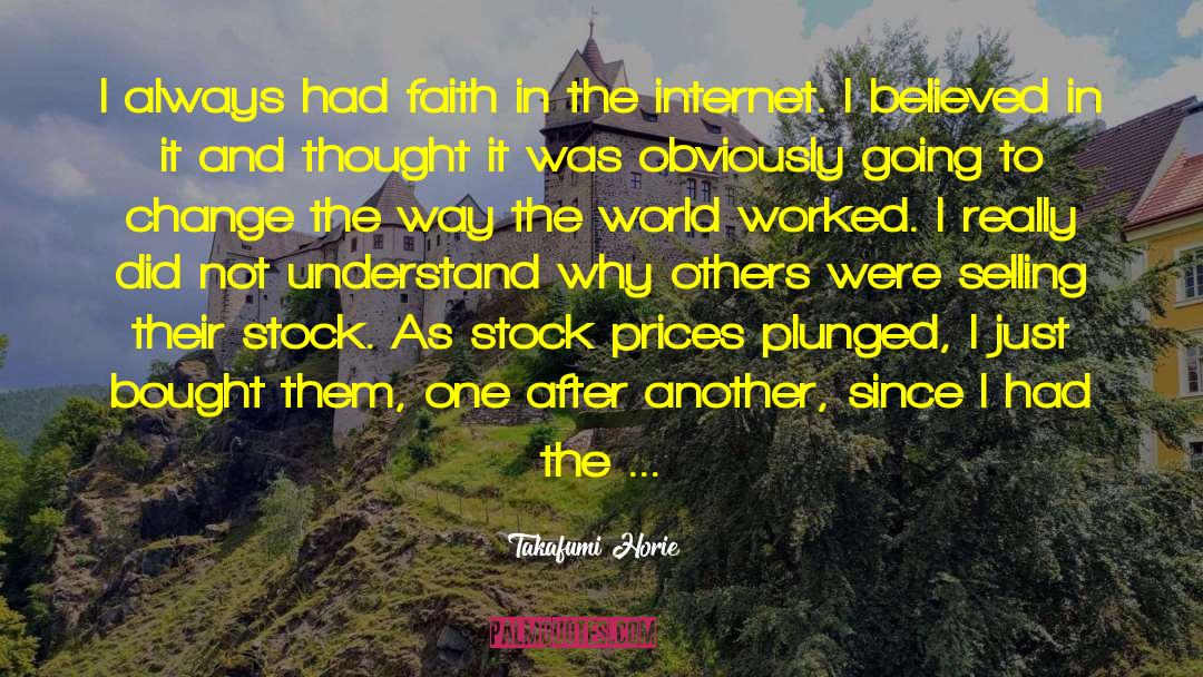 Live Stock Price quotes by Takafumi Horie