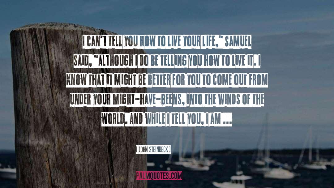 Live Your Life quotes by John Steinbeck