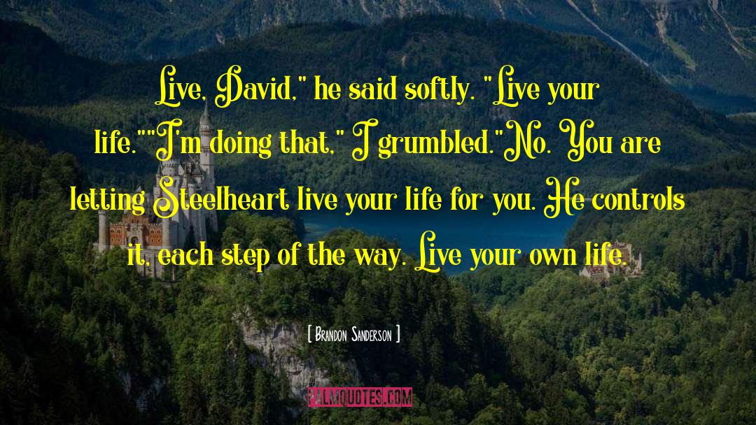 Live Your Own Life quotes by Brandon Sanderson