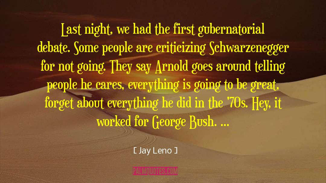 Lively Debate quotes by Jay Leno