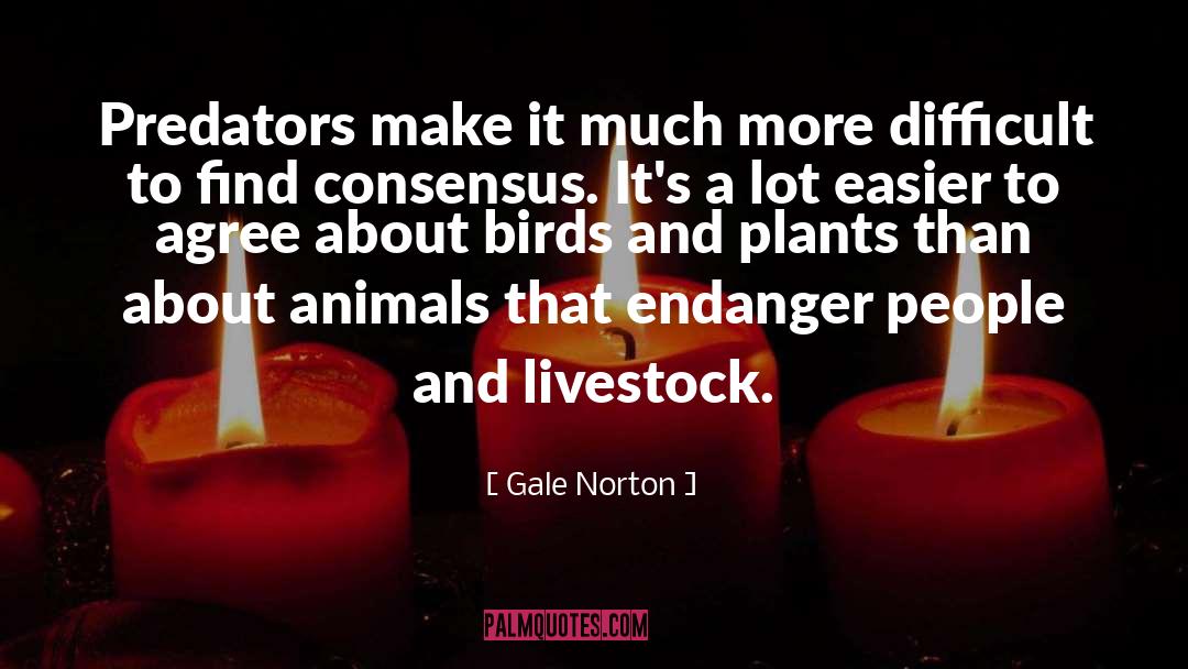 Livestock quotes by Gale Norton