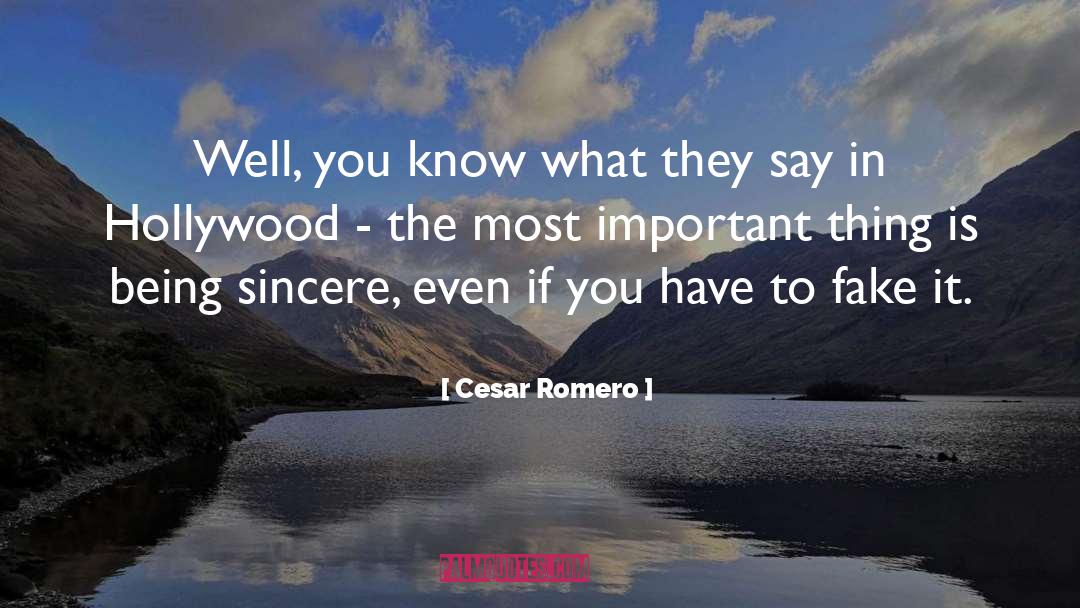 Livier Romero quotes by Cesar Romero