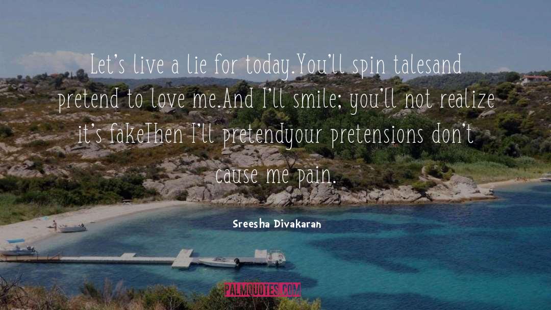 Living A Lie quotes by Sreesha Divakaran