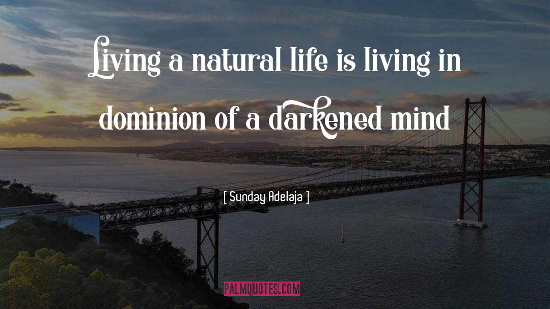 Living A Natural Life quotes by Sunday Adelaja