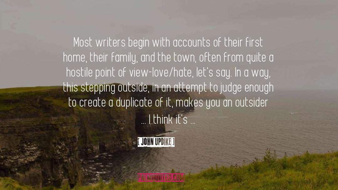 Living A Writer quotes by John Updike