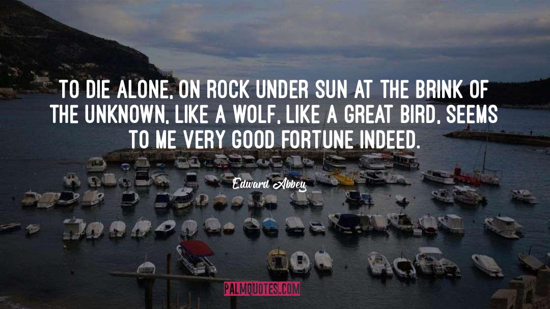 Living Alone quotes by Edward Abbey