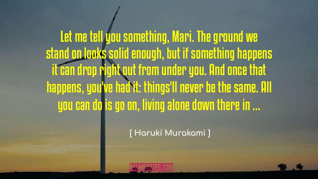 Living Alone quotes by Haruki Murakami