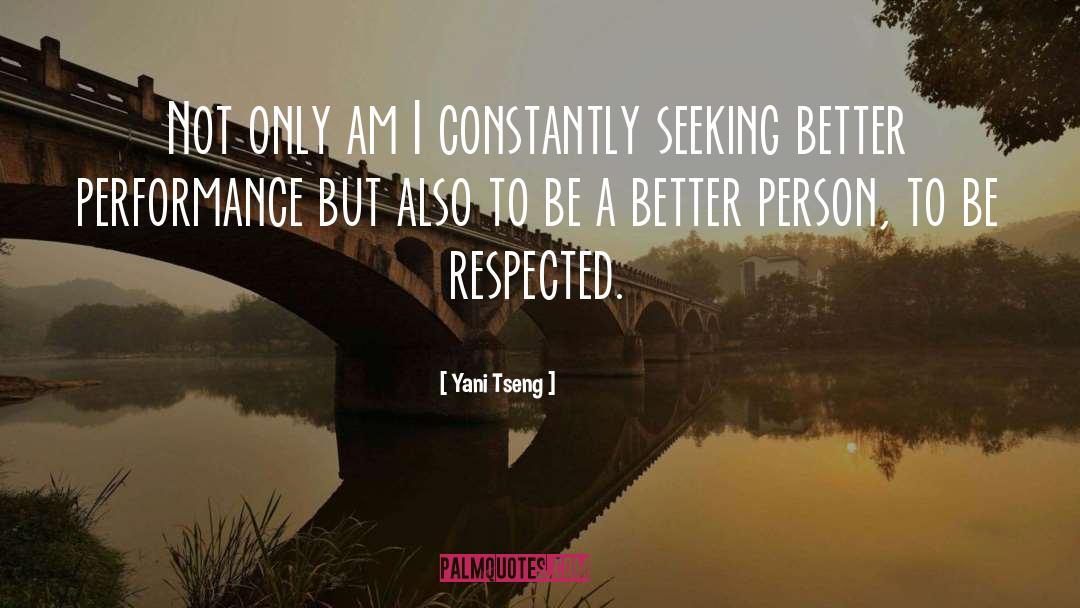 Living Better quotes by Yani Tseng