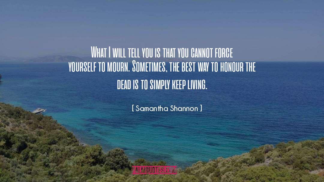 Living Death quotes by Samantha Shannon