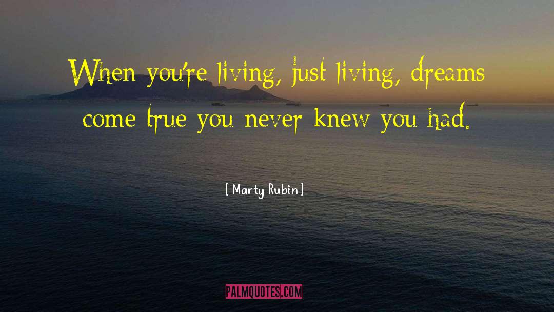 Living Dreams quotes by Marty Rubin