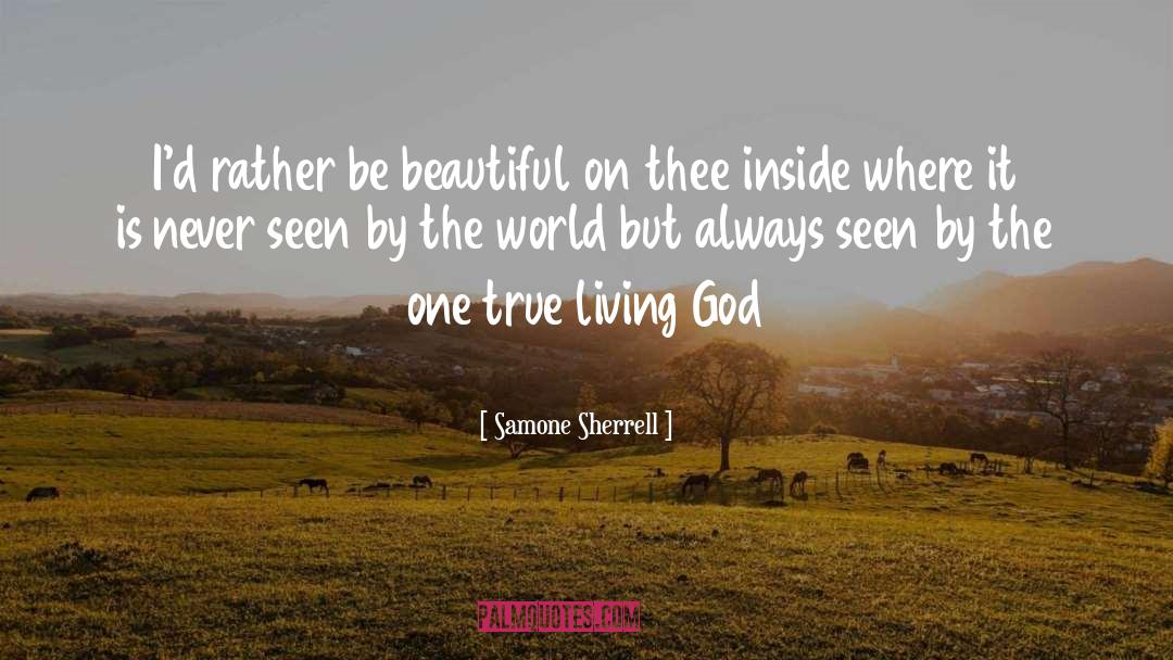 Living God quotes by Samone Sherrell