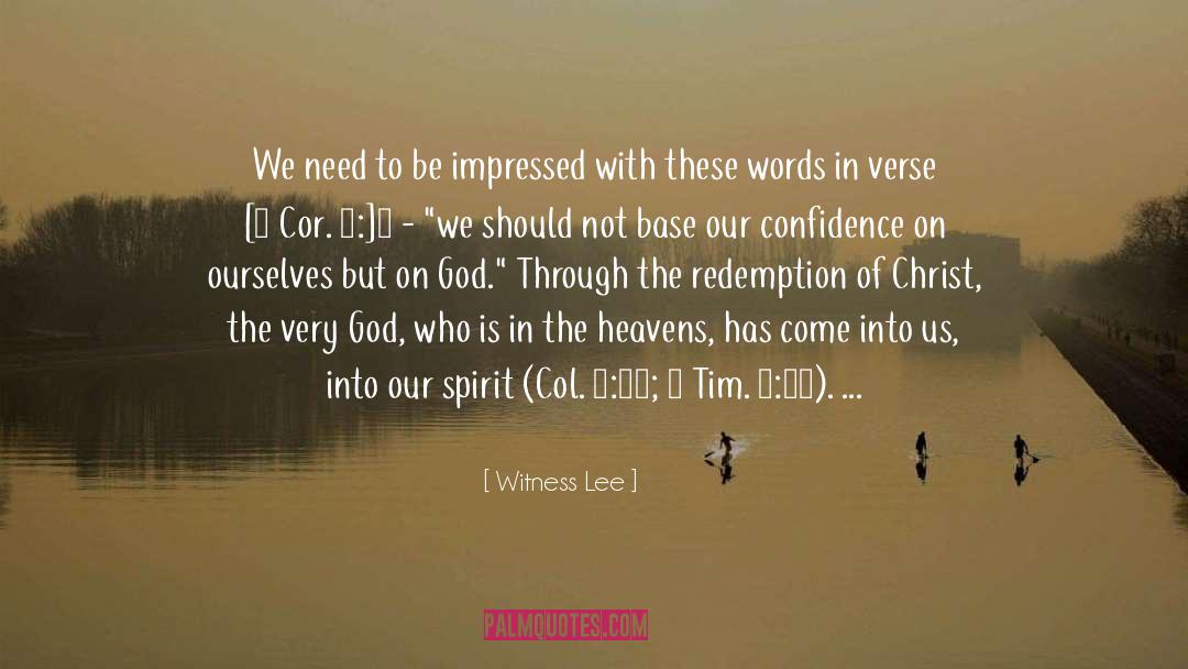 Living God quotes by Witness Lee