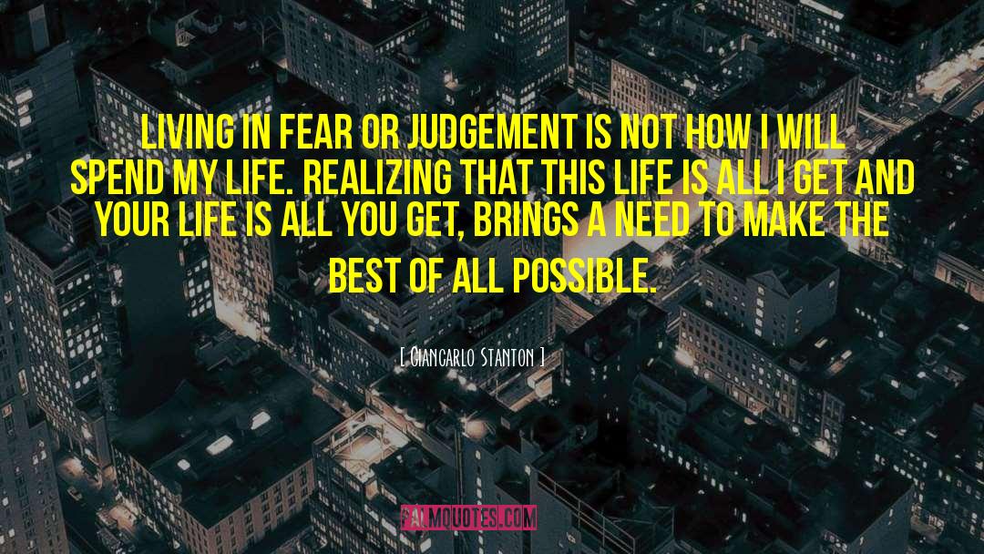 Living In Fear quotes by Giancarlo Stanton