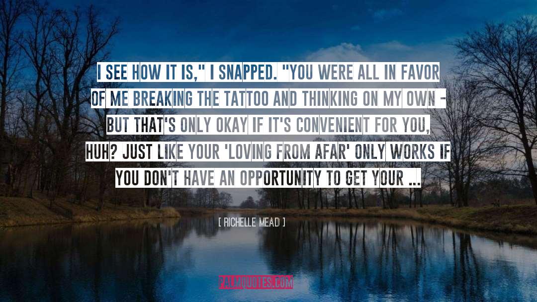 Living In Love quotes by Richelle Mead