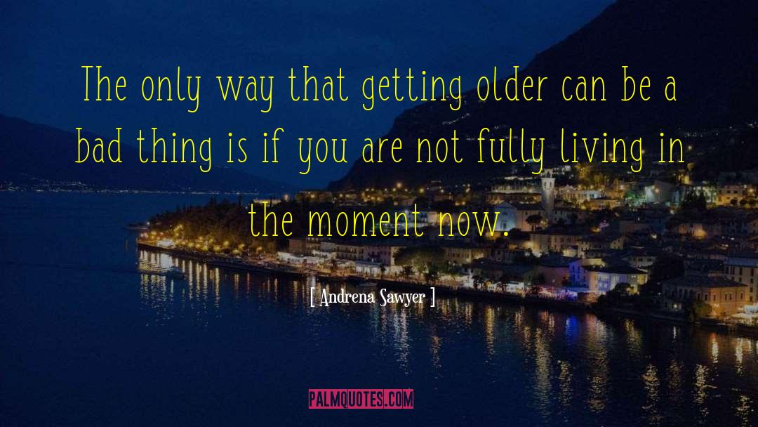 Living In The Moment quotes by Andrena Sawyer