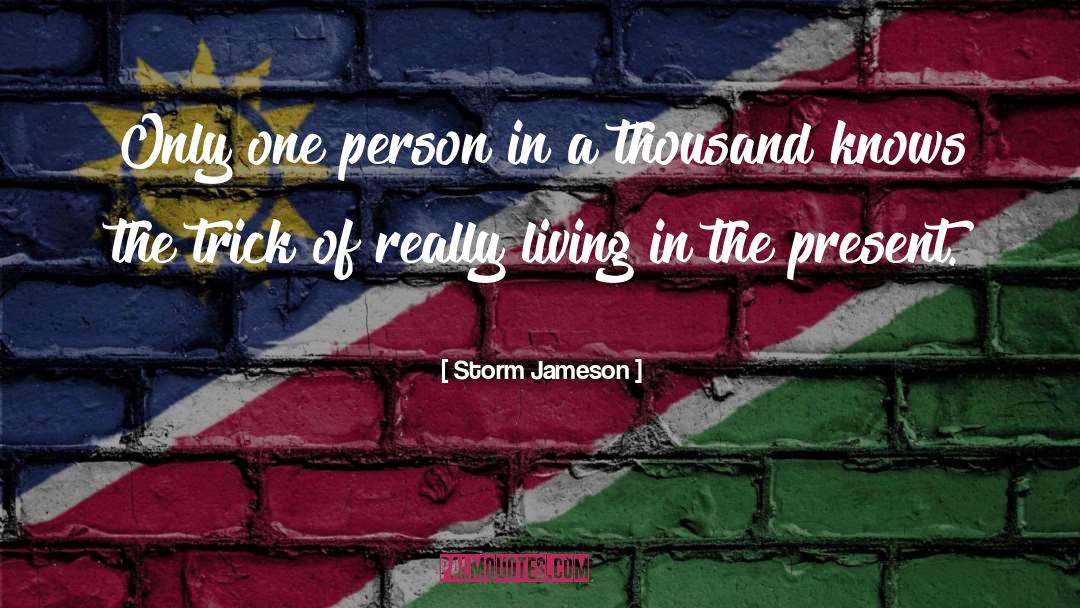 Living In The Present quotes by Storm Jameson