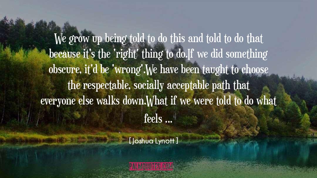 Living Life To The Fullest quotes by Joshua Lynott