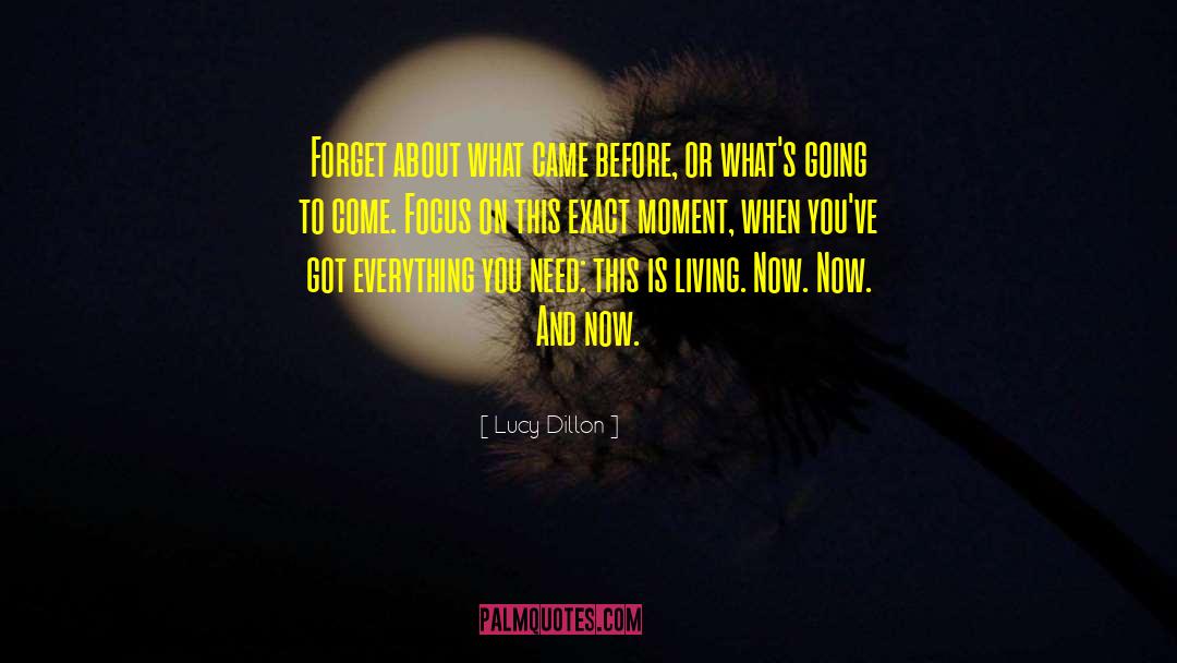 Living Now quotes by Lucy Dillon