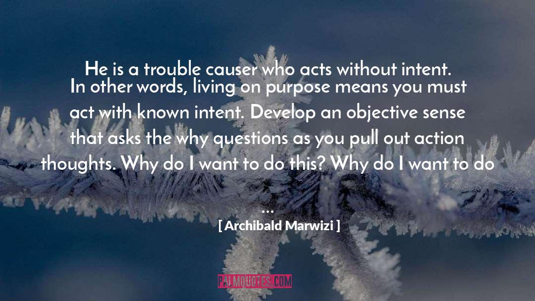 Living On Purpose quotes by Archibald Marwizi