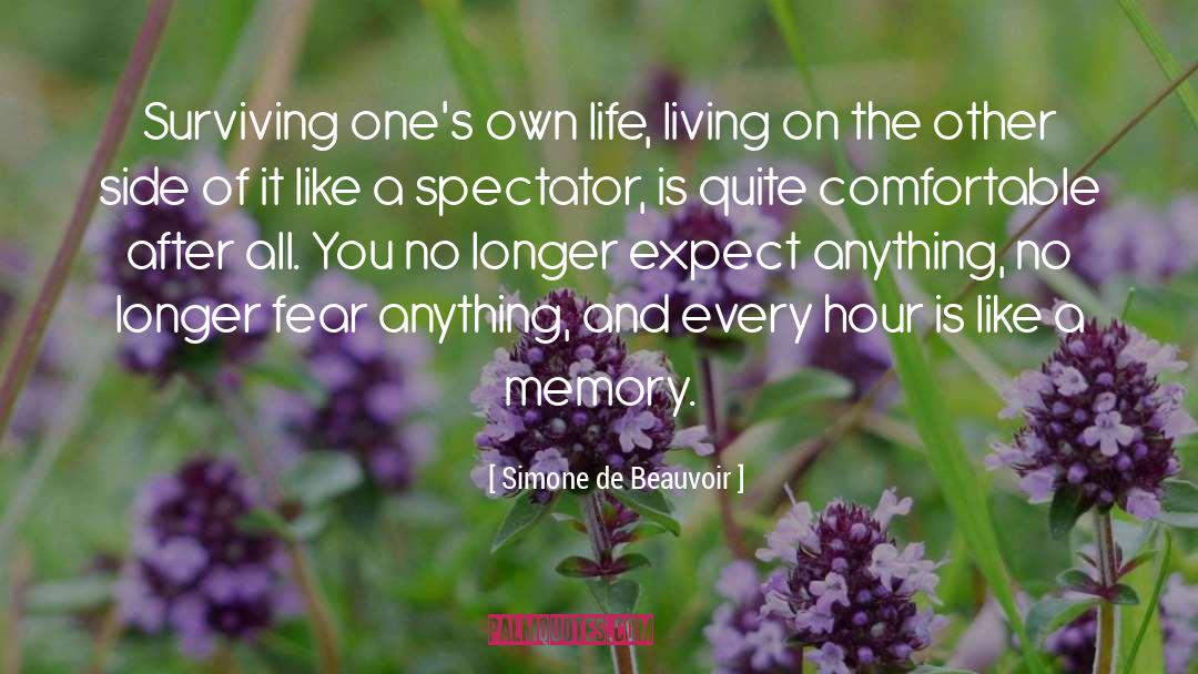 Living On quotes by Simone De Beauvoir