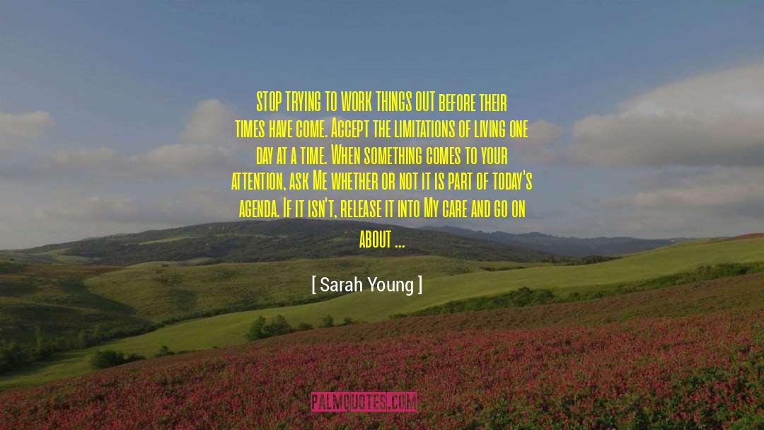 Living One Day At A Time quotes by Sarah Young