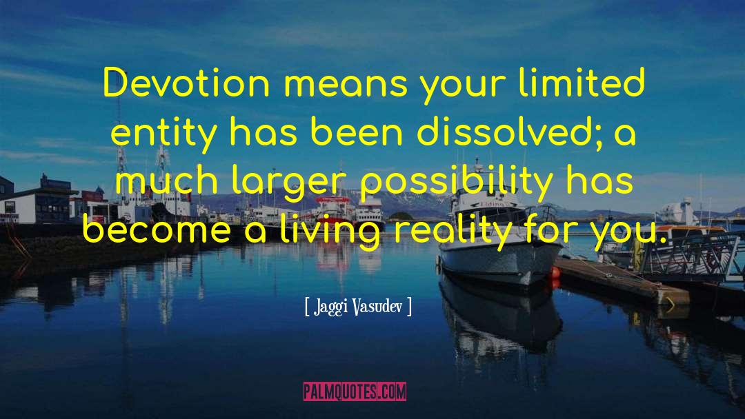 Living Reality quotes by Jaggi Vasudev