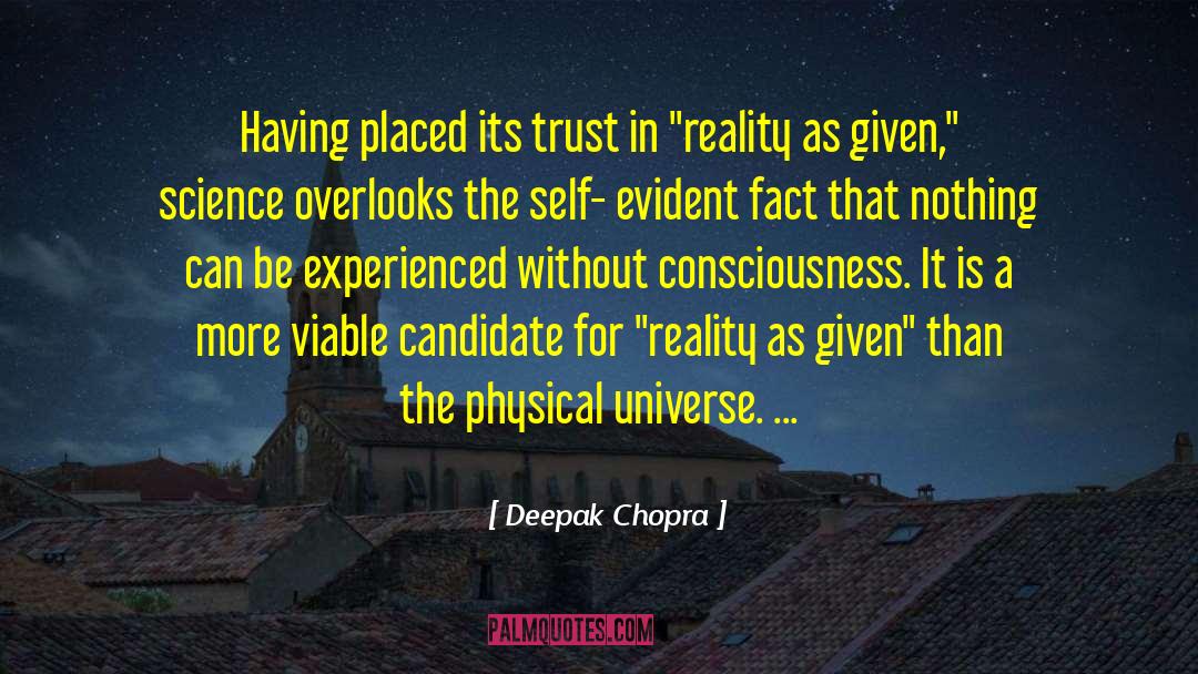 Living Reality quotes by Deepak Chopra