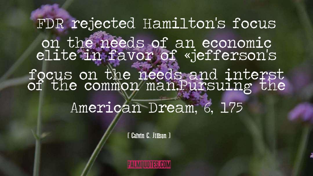 Living The American Dream quotes by Calvin C. Jillson