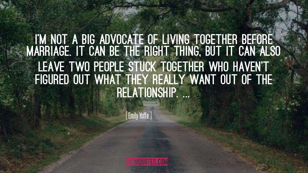 Living Together quotes by Emily Yoffe