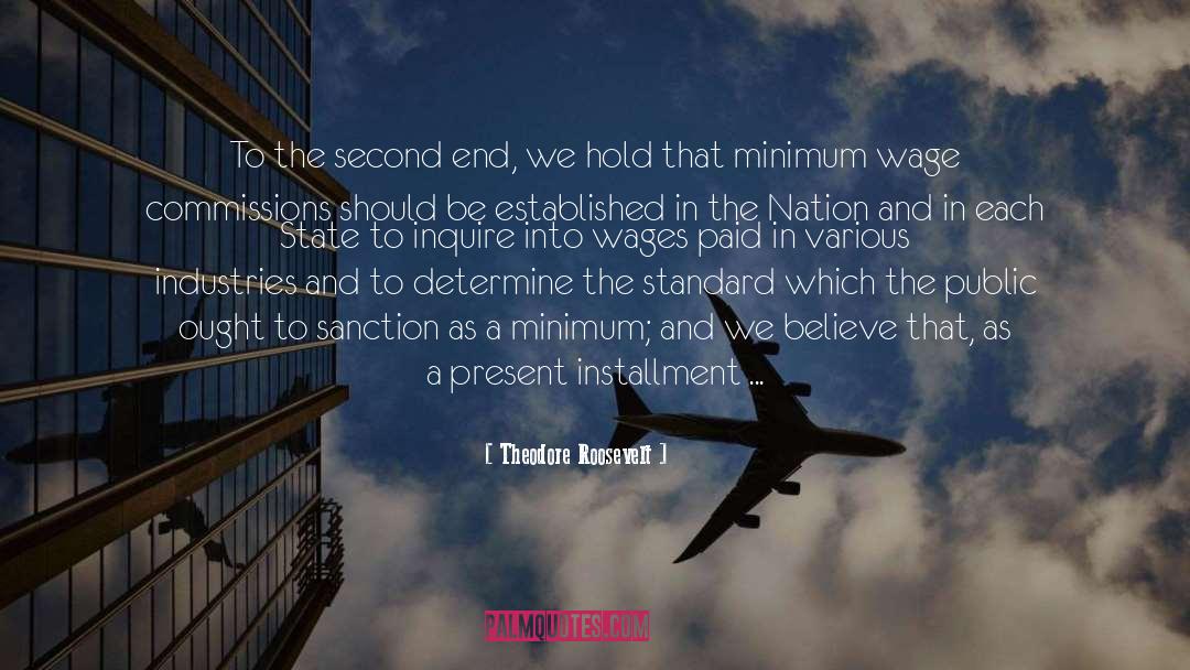 Living Wage quotes by Theodore Roosevelt