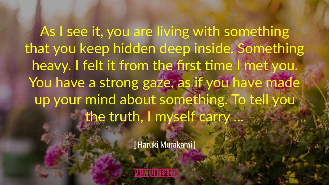 Living With quotes by Haruki Murakami