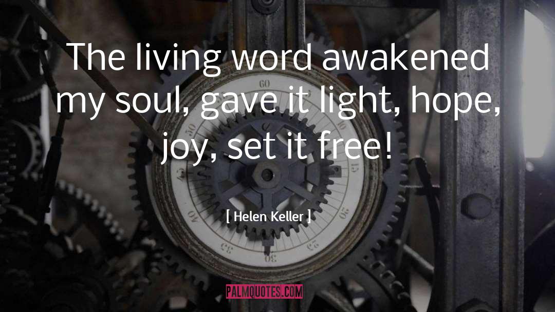 Living Word quotes by Helen Keller