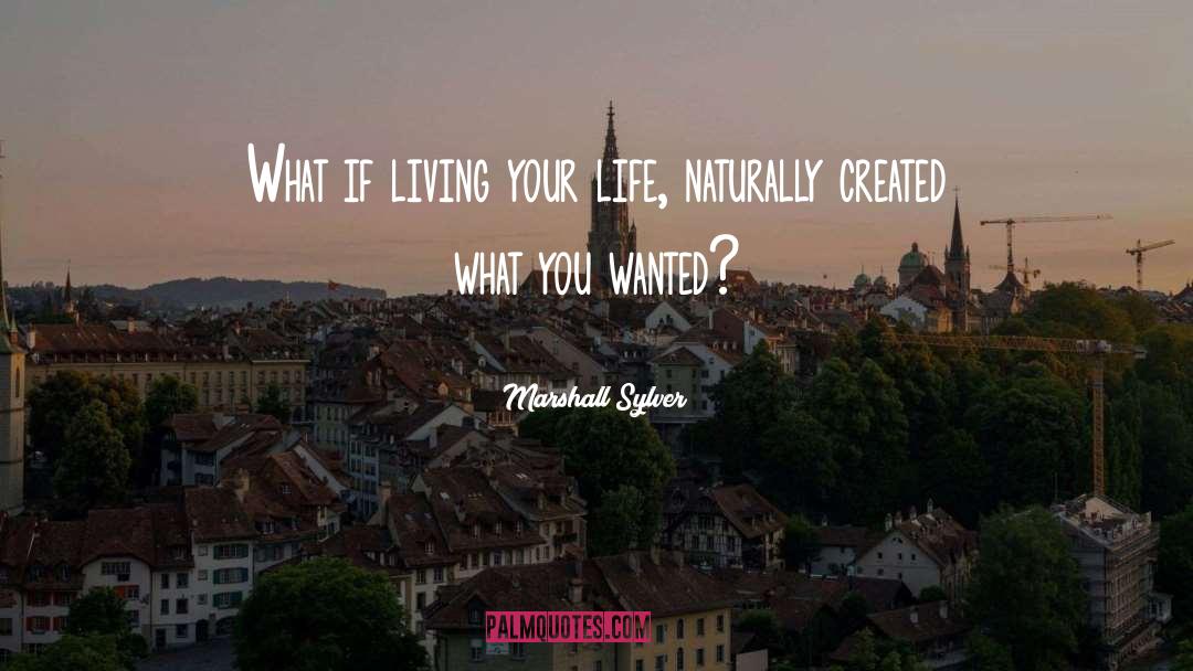 Living Your Life quotes by Marshall Sylver