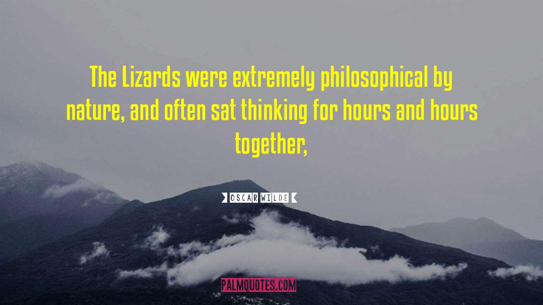 Lizards quotes by Oscar Wilde