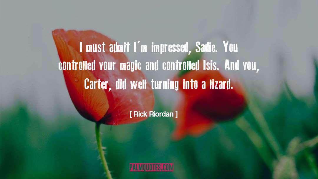Lizards quotes by Rick Riordan