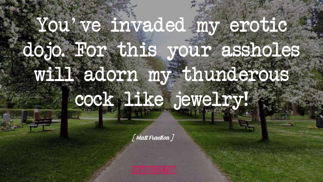 Lizas Jewelry quotes by Matt Fraction