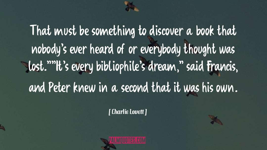 Lizzie Lovett quotes by Charlie Lovett