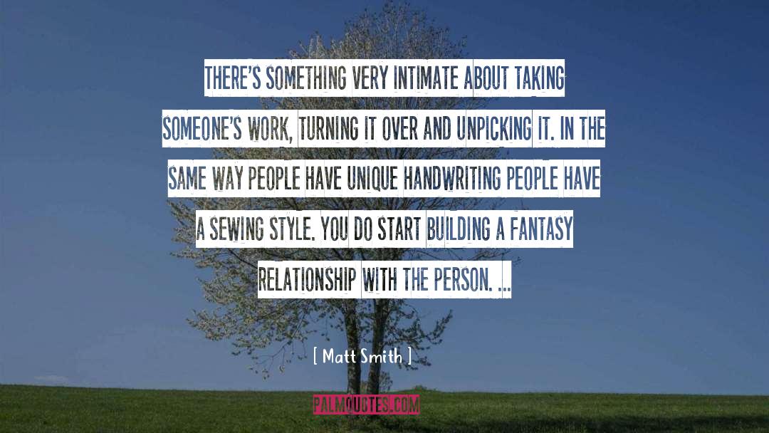 Lliw Building quotes by Matt Smith