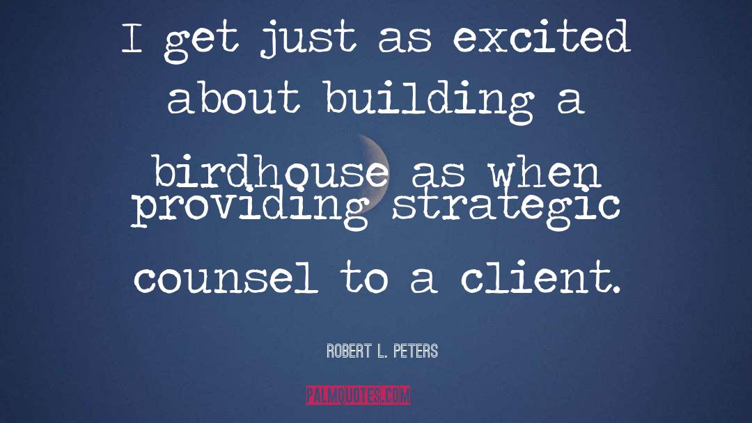 Lliw Building quotes by Robert L. Peters