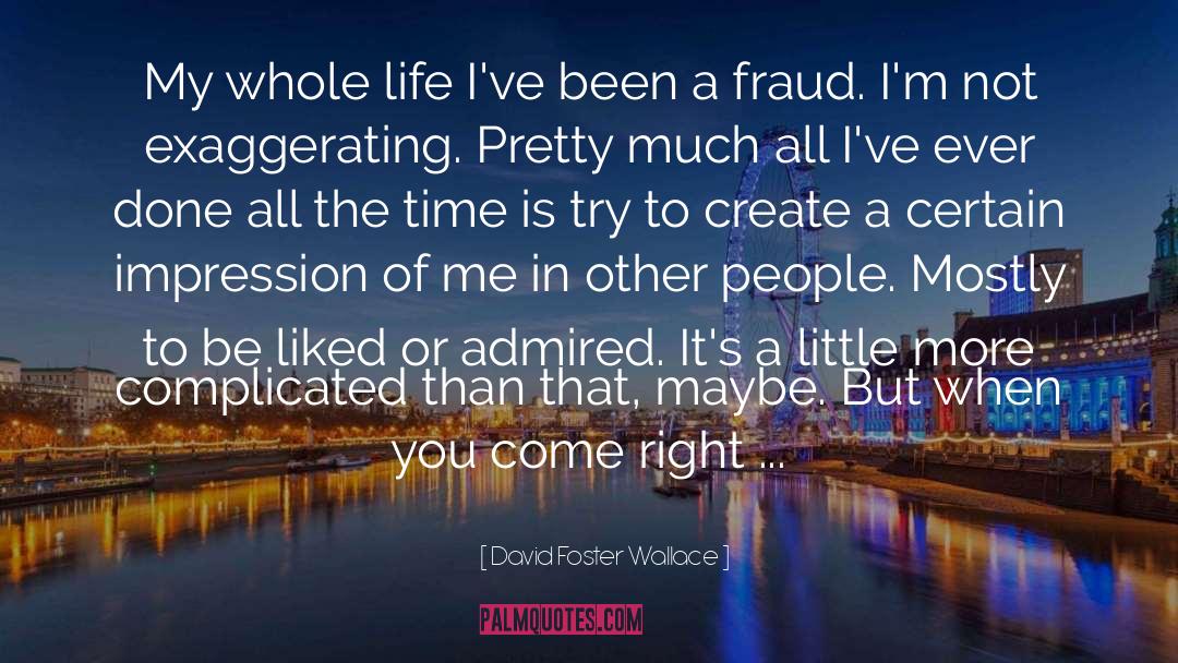 Loan Fraud quotes by David Foster Wallace