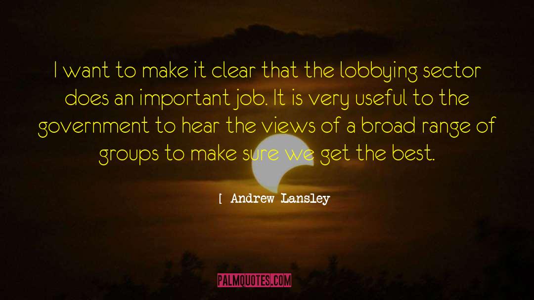 Lobbying quotes by Andrew Lansley