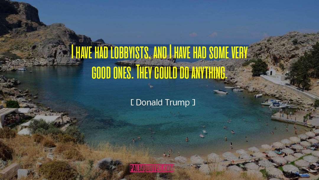 Lobbyists quotes by Donald Trump