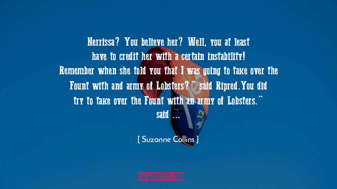 Lobsters quotes by Suzanne Collins